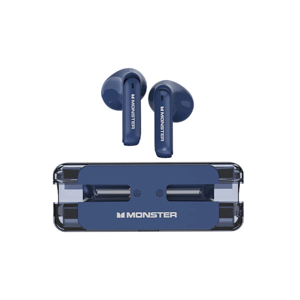 MONSTER AIRMARS XKT08 True Wireless Gaming Earphones – blue Color